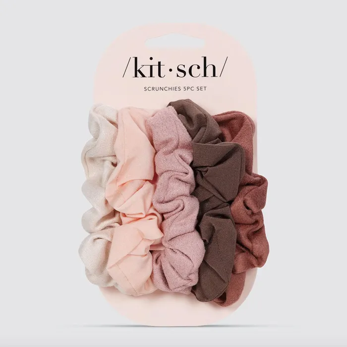 Earrings KITSCH Scrunchie 5teiligesSet Terrakotta KITSCH
