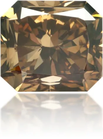 Earrings Langerman Diamonds Natural Brown Diamond Rectangle 147 ct Polished