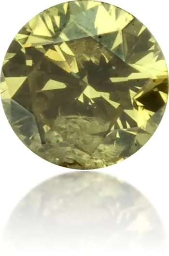 Earrings Langerman Diamonds Natural Green Diamond Round 014 ct Polished