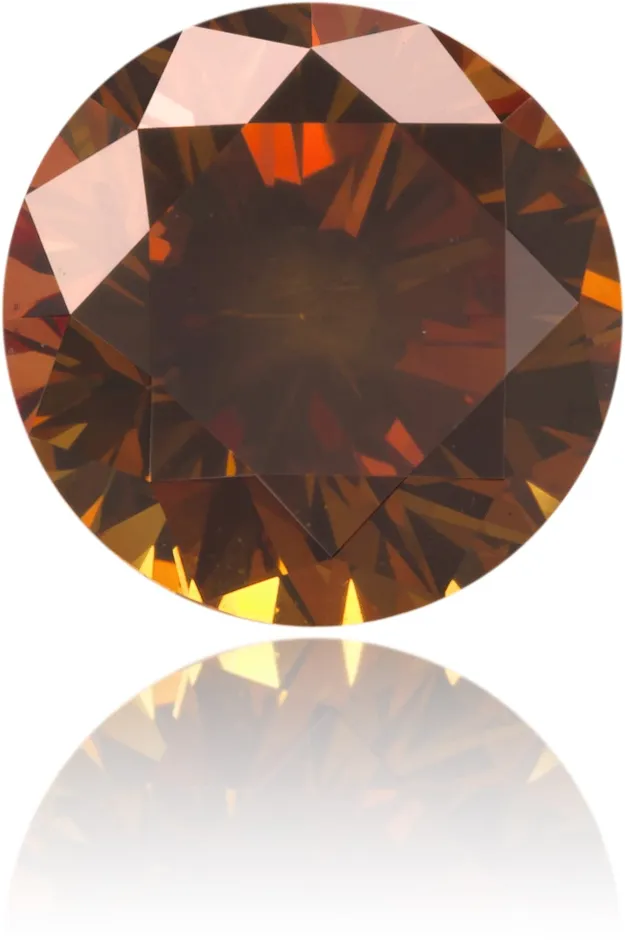 Earrings Langerman Diamonds Natural Orange Diamond Round 091 ct Polished Earrings Langerman Diamonds Natural Orange Diamond Round 091 ct Polished
