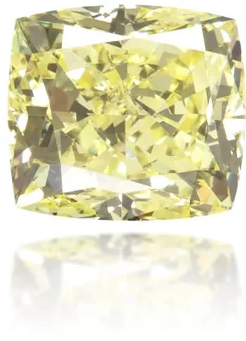 Earrings Langerman Diamonds Natural Yellow Diamond Cushion 034 ct Polished