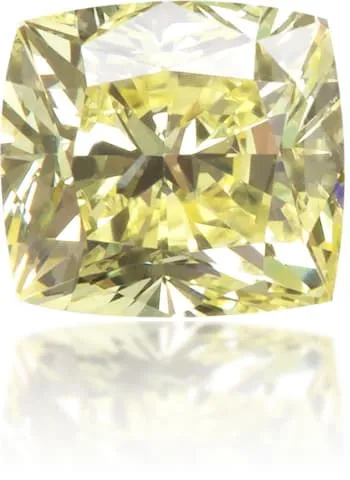 Earrings Langerman Diamonds Natural Yellow Diamond Cushion 035 ct Polished