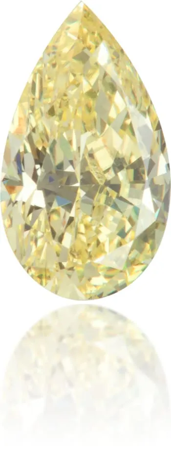 Earrings Langerman Diamonds Natural Yellow Diamond Pear Shape 052 ct Polished