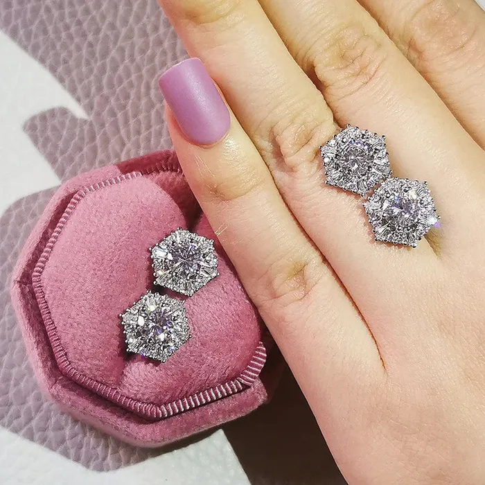 Earrings moonso CZ Stud Earrings
