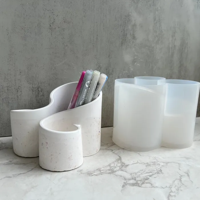 Earrings Resin Art Hub 3 In 1 Storage Pot