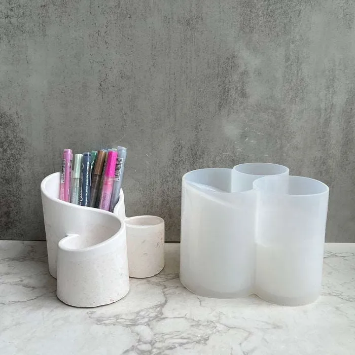 Earrings Resin Art Hub 3 In 1 Storage Pot