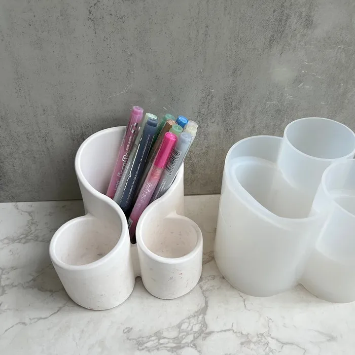 Earrings Resin Art Hub 3 In 1 Storage Pot