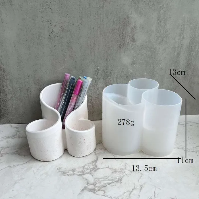 Earrings Resin Art Hub 3 In 1 Storage Pot