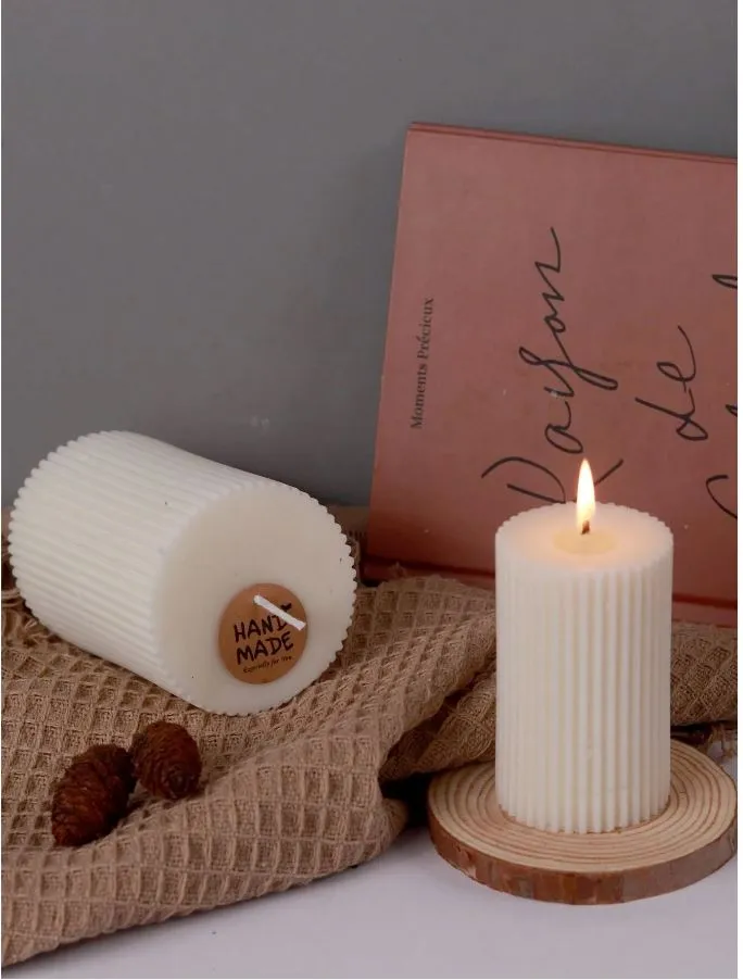 Earrings Resin Art Hub Striped Candle Silicone Mold