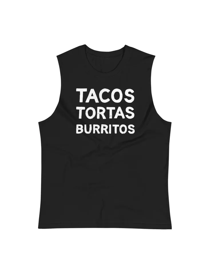 Earrings Tacos Tortas Burritos Muscle Shirt WAAS X NOT LOCAL WE ARE ALL SMITH