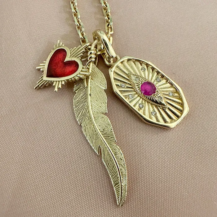 Earrings The Feather Lingua