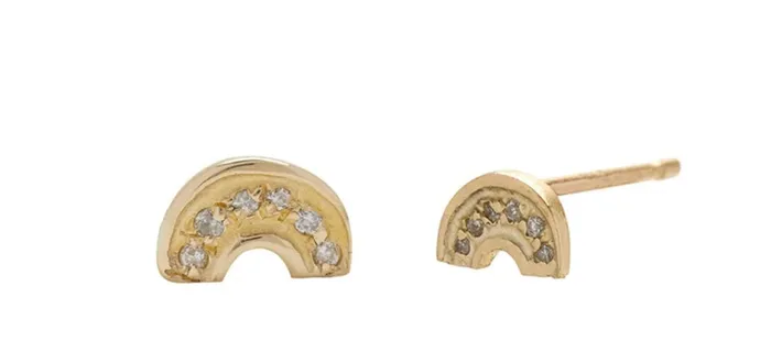 Earrings Tiny Rainbow stud Scosha