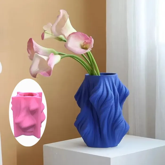 Earrings Twisting Curve Vase Silicone Mold Resinarthub