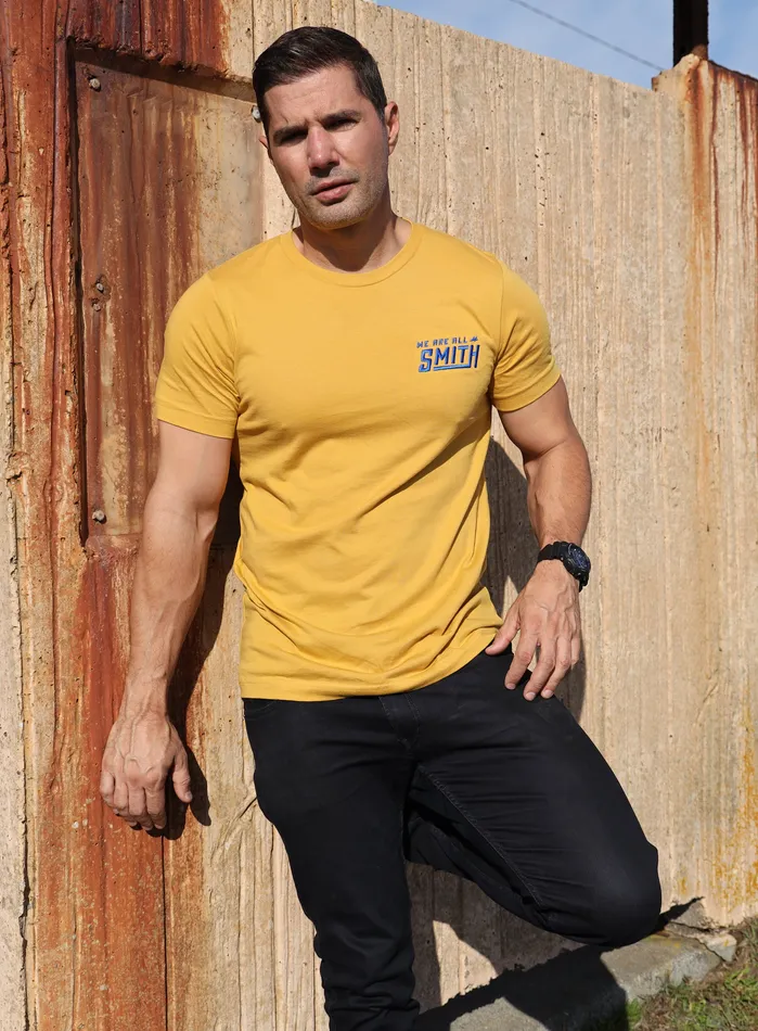 Earrings WE ARE ALL SMITH Mens Jewelry Clothing Yellow WAAS Embroidered Logo Unisex tshirt