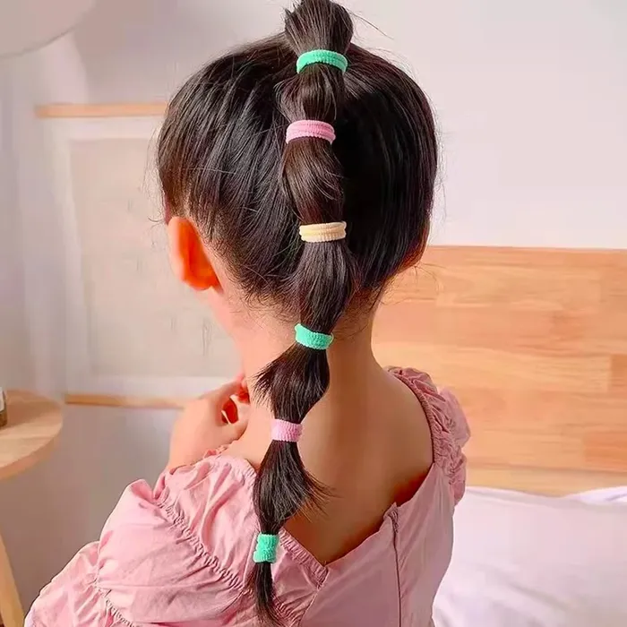 Earrings Yellow Chimes Melbees 100 Pcs Rubber Bands for Girls Colorful Durable Soft Stretchy 35 CM Multicolor