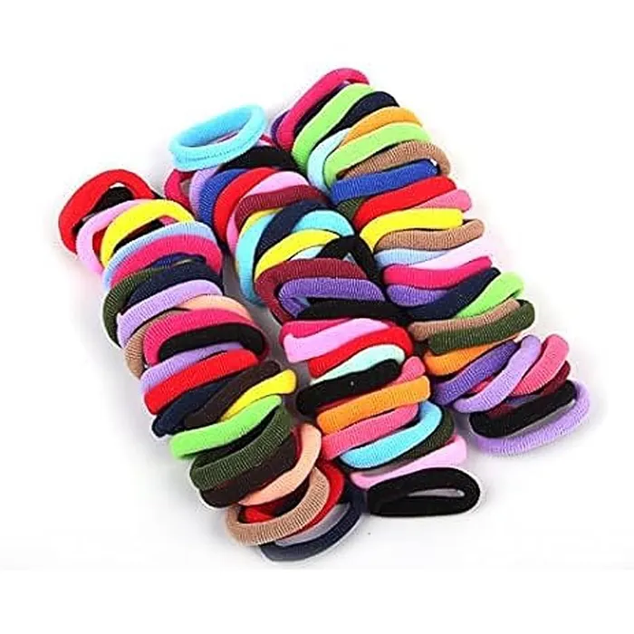 Earrings Yellow Chimes Melbees 100 Pcs Rubber Bands for Girls Colorful Durable Soft Stretchy 35 CM Multicolor