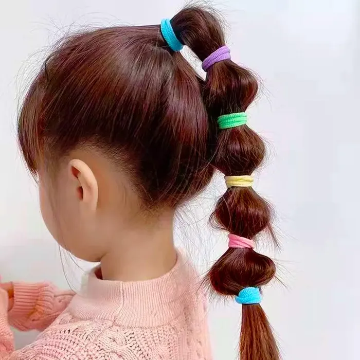 Earrings Yellow Chimes Melbees 100 Pcs Rubber Bands for Girls Colorful Durable Soft Stretchy 35 CM Multicolor