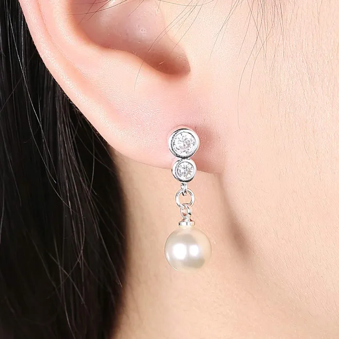 Earrings Yellow Chimes Yellow Chimes Combo of Two Pairs Designer Butterfly Crystal Pearl Drop Earrings for Women and Girls