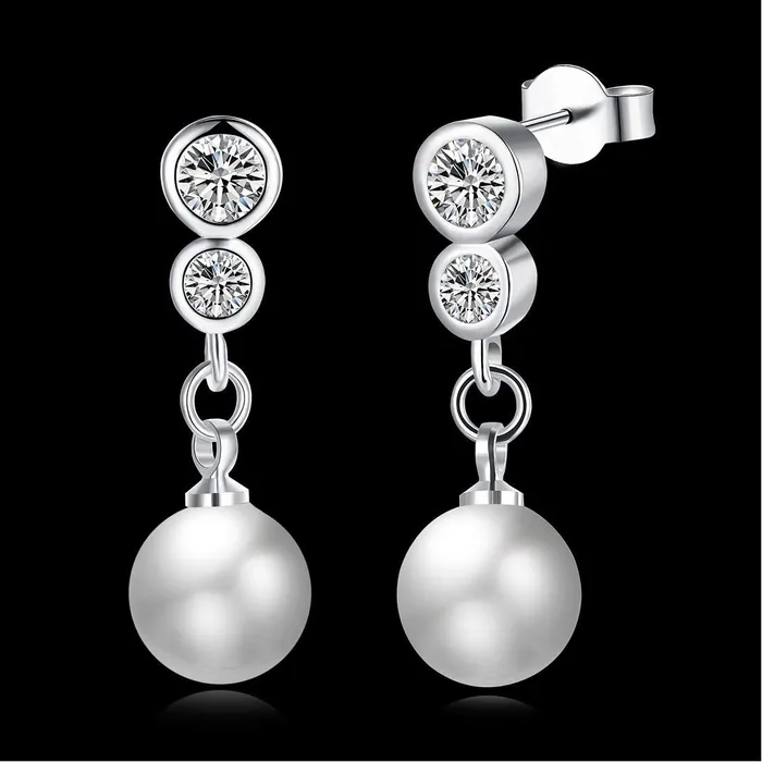 Earrings Yellow Chimes Yellow Chimes Combo of Two Pairs Designer Butterfly Crystal Pearl Drop Earrings for Women and Girls
