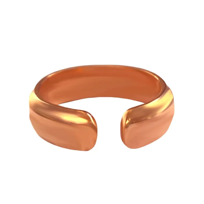 Earrings Yellow Chimes Yellow Chimes Copper Rings for Men Hand Crafted Magnetic Pure Copper Tamba Provides Healthier Immune Prevent Joint Pain Adjustable US7 Ring For Women and Men