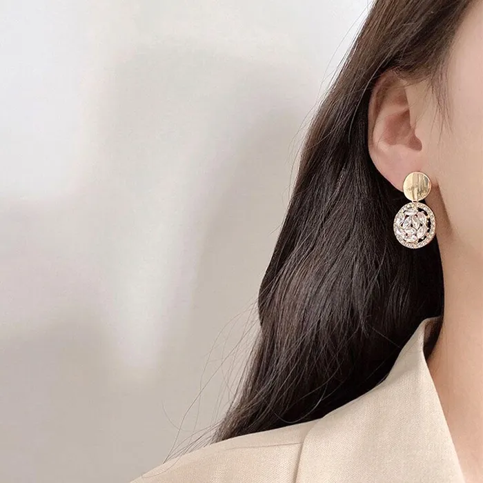 Earrings Yellow Chimes Yellow Chimes Earrings for Women and Girls Crystal Drop EarringsGold Plated Drop Earrings Birthday Gift for girls and women Anniversary Gift for Wife