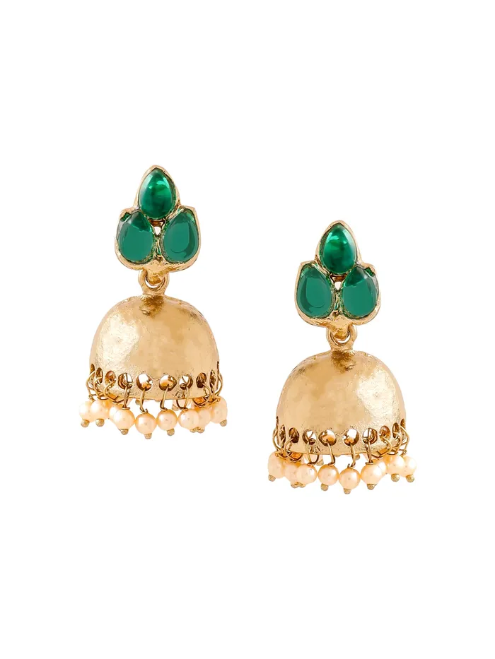 Earrings Yellow Chimes Yellow Chimes Earrings For Womens Girls Traditional Green And Gold Jhumka Gold Plated Earring Leaf Shaped Jhumki With Hanging Pearls Birthday Anniversary Gift Earrings Yellow Chimes Yellow Chimes Earrings For Womens Girls Traditional Green And Gold Jhumka Gold Plated Earring Leaf Shaped Jhumki With Hanging Pearls Birthday Anniversary Gift
