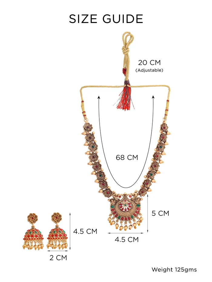 Earrings Yellow Chimes Yellow Chimes Jewellery Set For Women Ethnic Gold Plated Choker Necklace Set for Women Traditional Jewellery Sets For Girls Birthday Gift for Girls Women Anniversary Gift for Wife