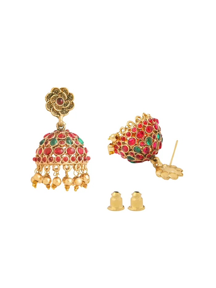 Earrings Yellow Chimes Yellow Chimes Jewellery Set For Women Ethnic Gold Plated Choker Necklace Set for Women Traditional Jewellery Sets For Girls Birthday Gift for Girls Women Anniversary Gift for Wife