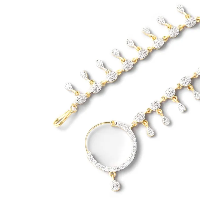 Earrings Yellow Chimes Yellow Chimes Nose Rings for Women GoldPlated Traditional Nose Pins White American Diamond Chained Nose Ring for Women and Girls