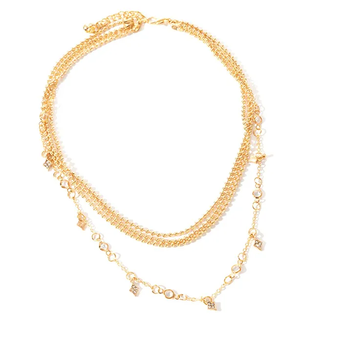 Earrings Yellow Chimes Yellow Chimes Trendy Fashion Multilayer Gold Toned Crystal Drop Choker Necklace for Women and Girls Earrings Yellow Chimes Yellow Chimes Trendy Fashion Multilayer Gold Toned Crystal Drop Choker Necklace for Women and Girls