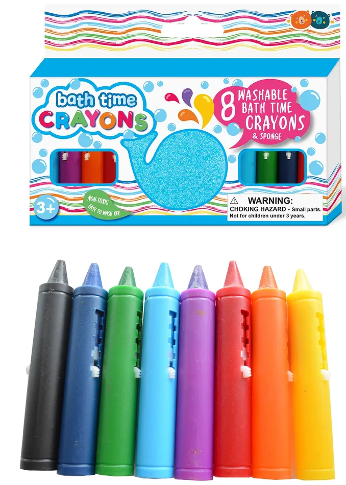 Earrings Zibber Bath Time Crayons 8 Pack