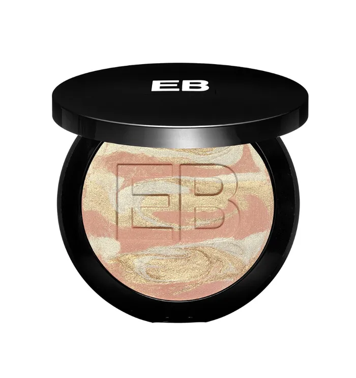Edward Bess Earrings Marbleized Rose Gold Highlighting Powder