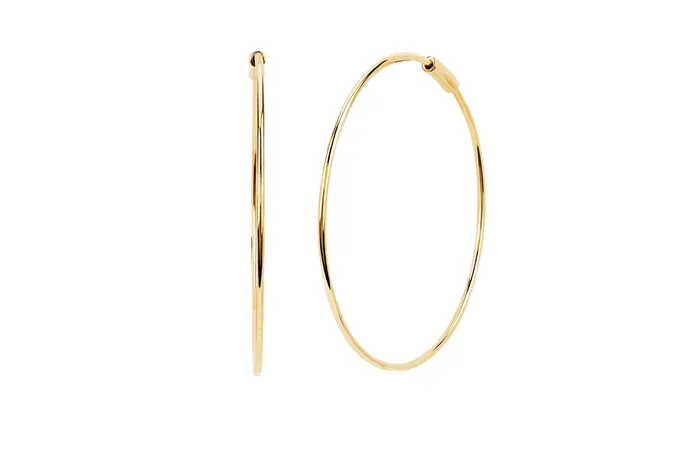 ef collection Earrings The Perfect Gold Hoop Earrings