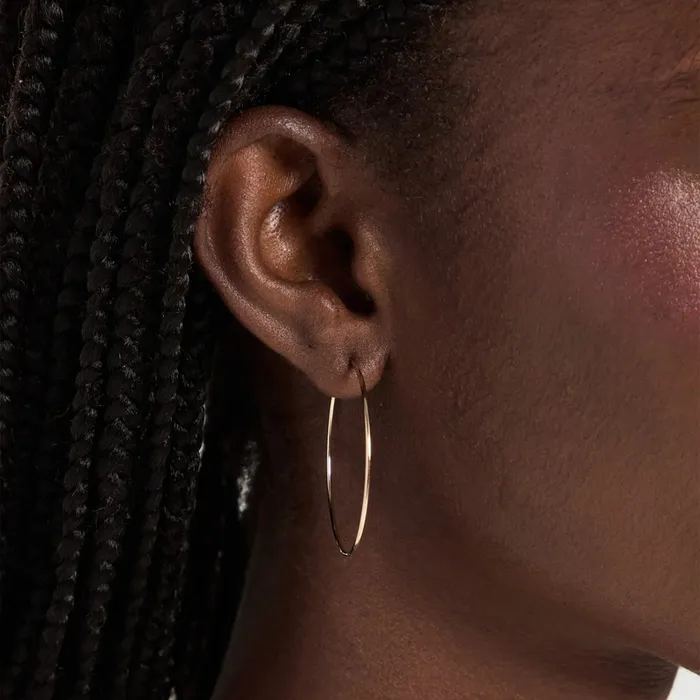ef collection Earrings The Perfect Gold Hoop Earrings