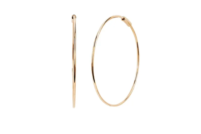 ef collection Earrings The Perfect Gold Hoop Earrings