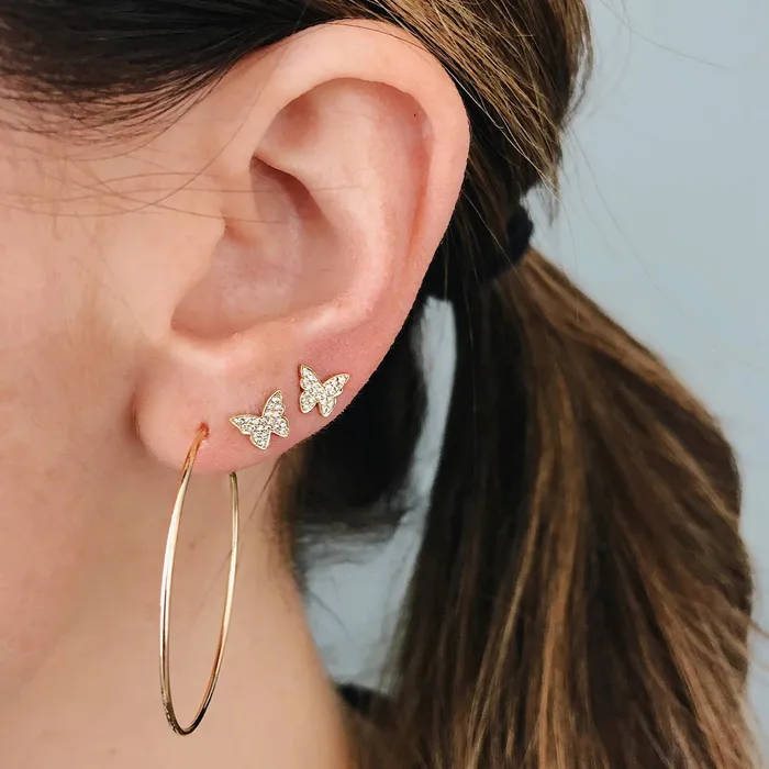 ef collection Earrings The Perfect Gold Hoop Earrings