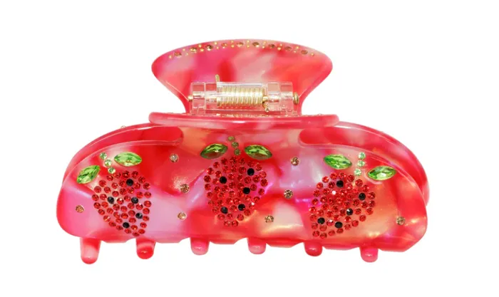 emi jay Sweetheart Clip in Strawberry Glow Earrings