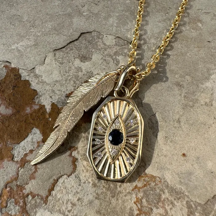 Evil Eve Oval Lingua Necklaces