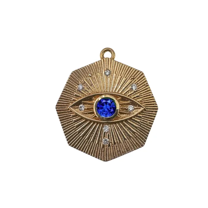 Evil Eye Octagon Lingua Necklaces