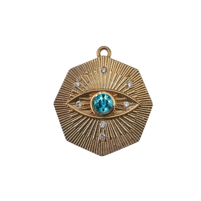 Evil Eye Octagon Lingua Necklaces