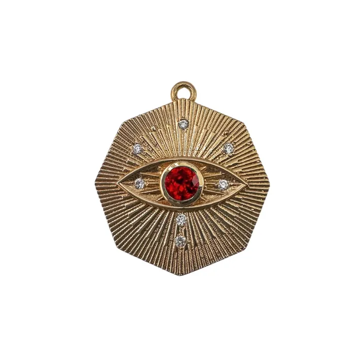 Evil Eye Octagon Lingua Necklaces