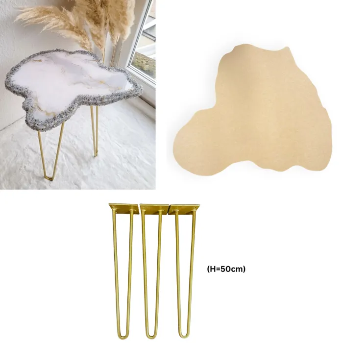 Geode Irregular Coffee Table Mdf and legs 3 variants Resinarthub Necklaces