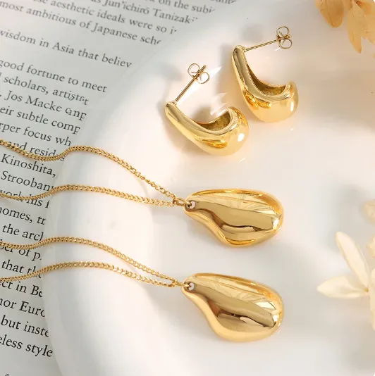 Get Signatured Necklaces Water Drop Pendant Necklace