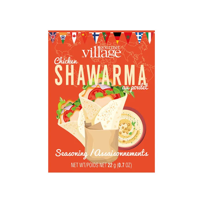 Gourmet du Village Earrings Shawarma Seasoning Recipe Box