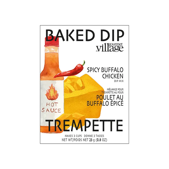 Gourmet du Village Earrings Spicy Buffalo Seasoning Recipe Box