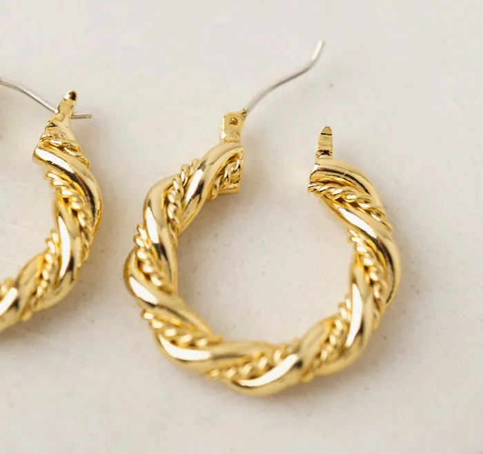Jessie Hoop Earrings Gold Lovers Tempo Earrings