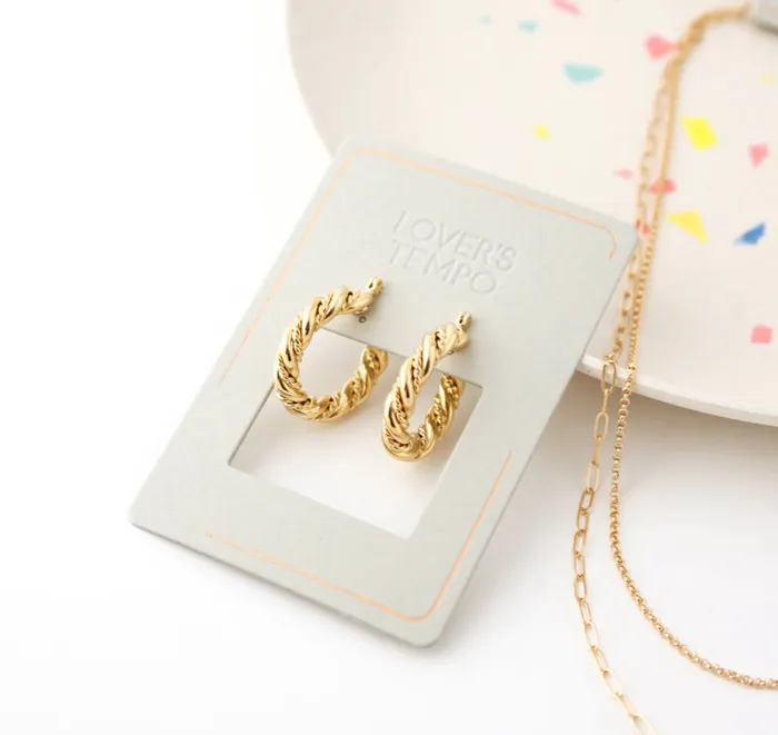 Jessie Hoop Earrings Gold Lovers Tempo Earrings
