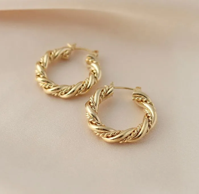 Jessie Hoop Earrings Gold Lovers Tempo Earrings