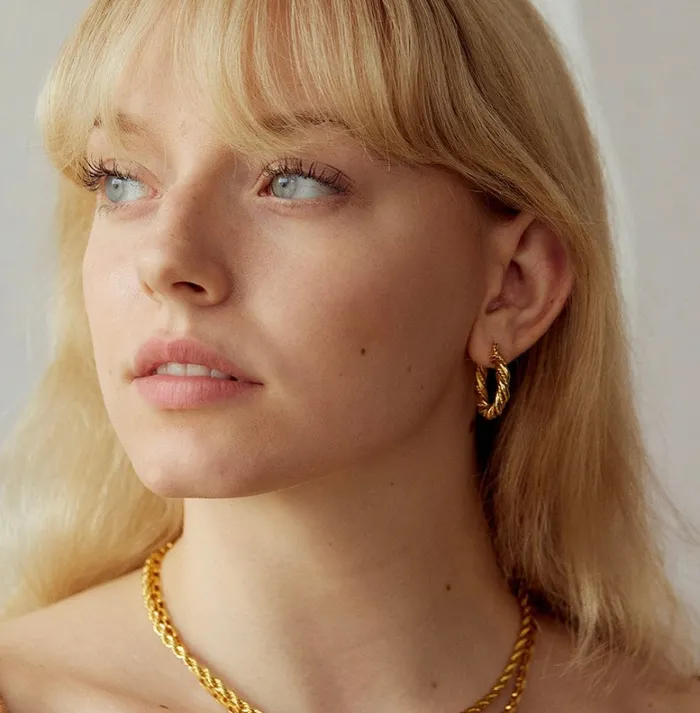 Jessie Hoop Earrings Gold Lovers Tempo Earrings