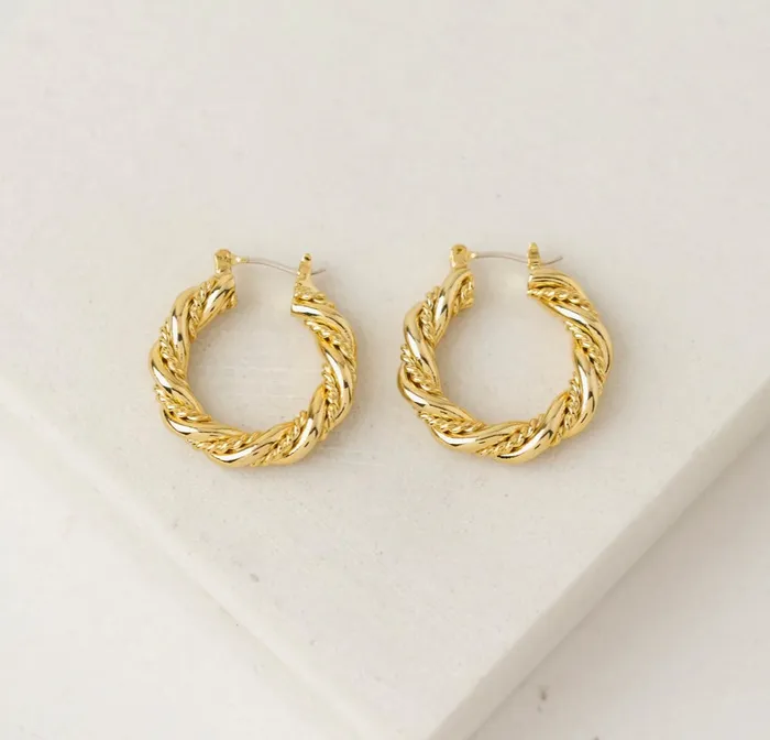 Jessie Hoop Earrings Gold Lovers Tempo Earrings